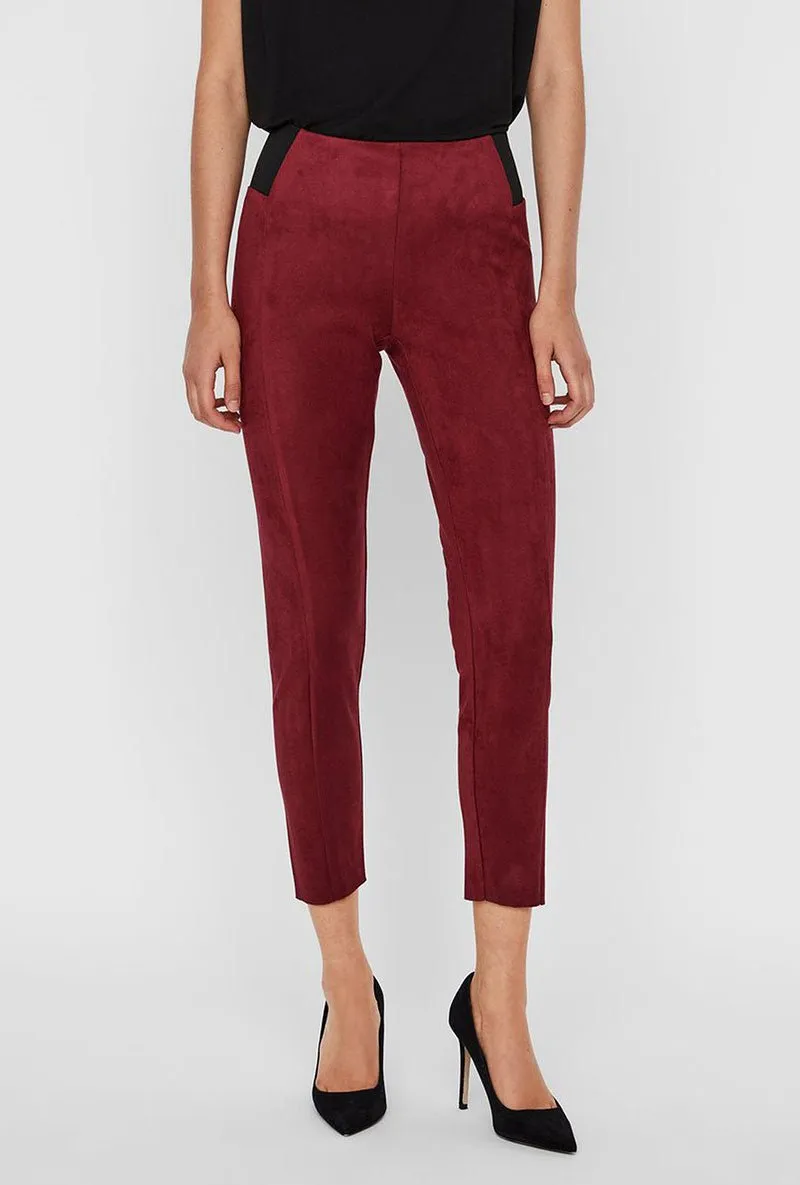 VERO MODA CAVA FAUX SUEDE LEGGINGS