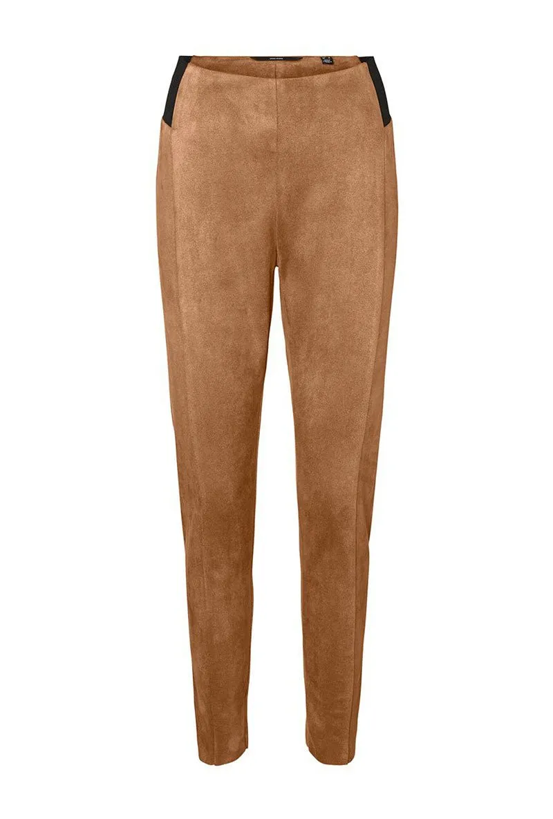 VERO MODA CAVA FAUX SUEDE LEGGINGS