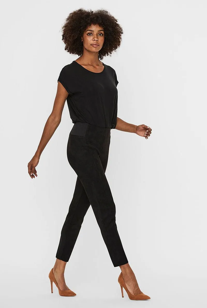 VERO MODA CAVA FAUX SUEDE LEGGINGS