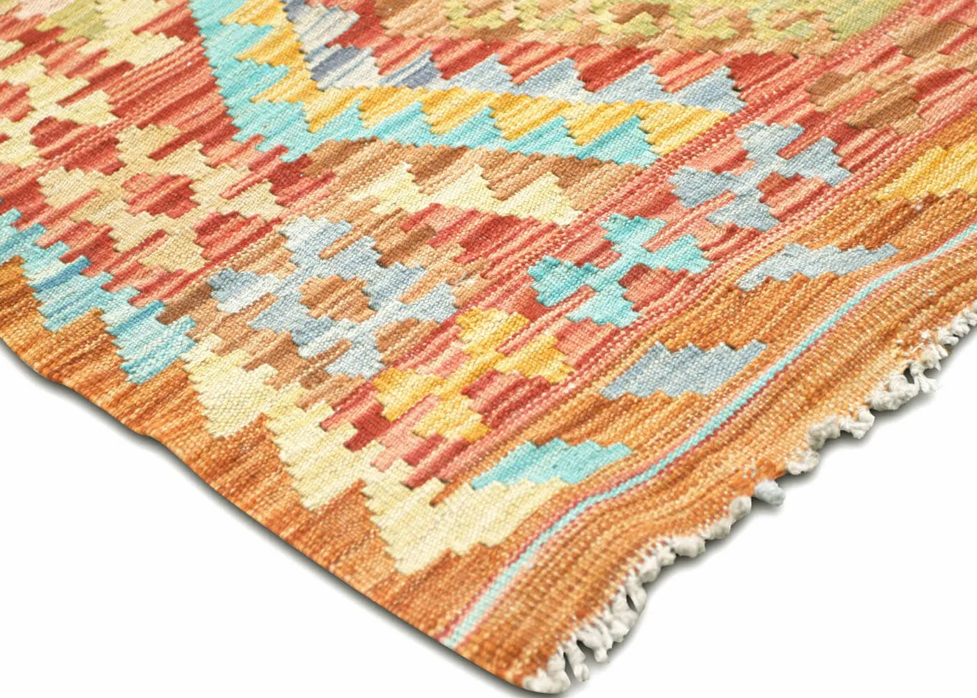 Vintage Afghan Maimana Kilim Runner - 2'8" x 9'5"
