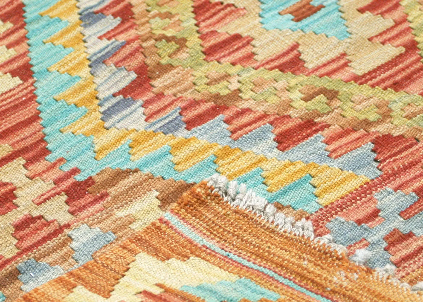 Vintage Afghan Maimana Kilim Runner - 2'8" x 9'5"