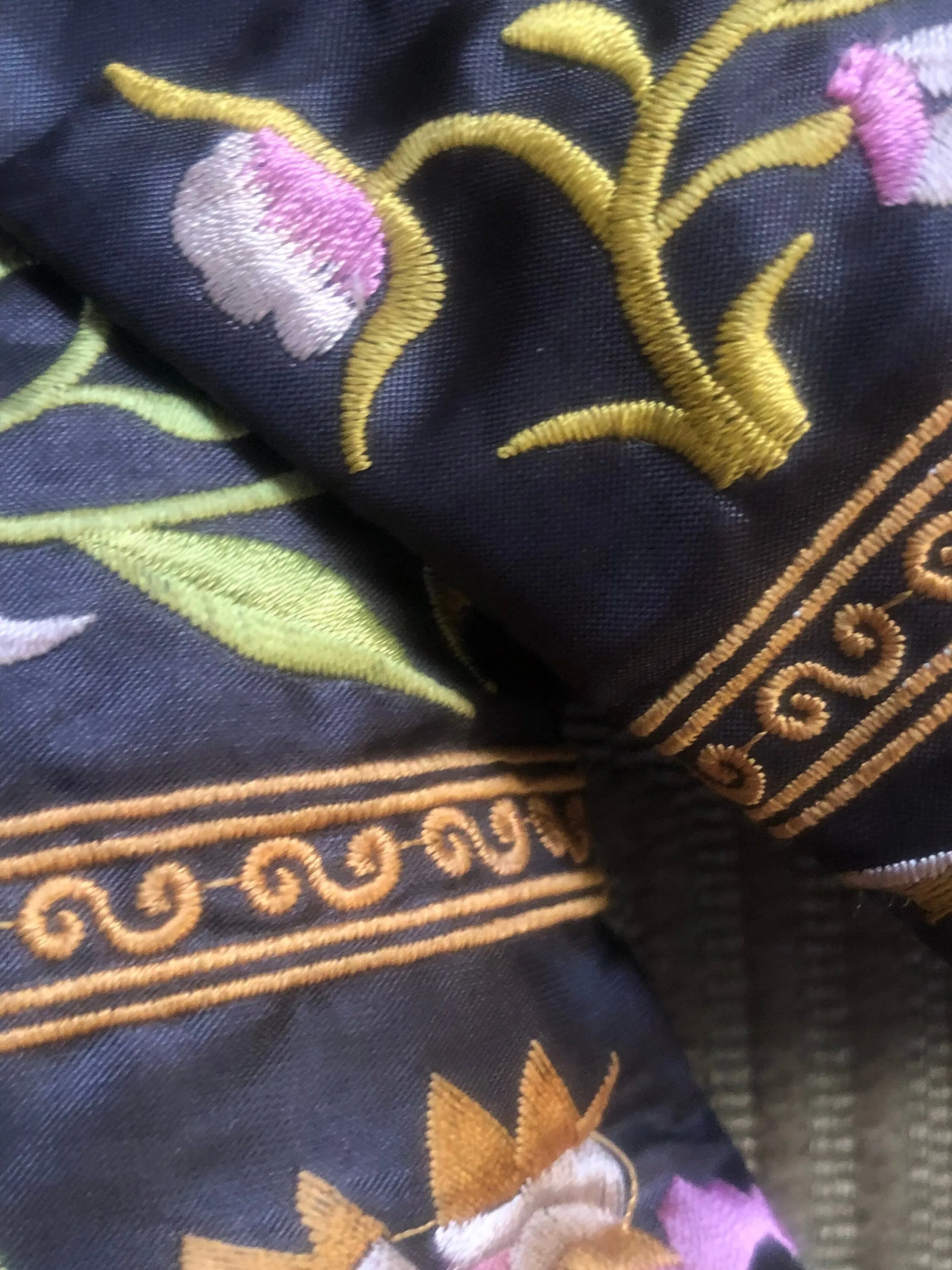 Vintage Chinese Embroidered Toddler Booties