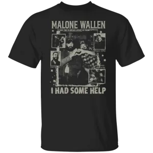 Vintage 'I Had Some Help' Gildan T-Shirt – Post Malone & Morgan Wallen Country Music Inspired Apparel