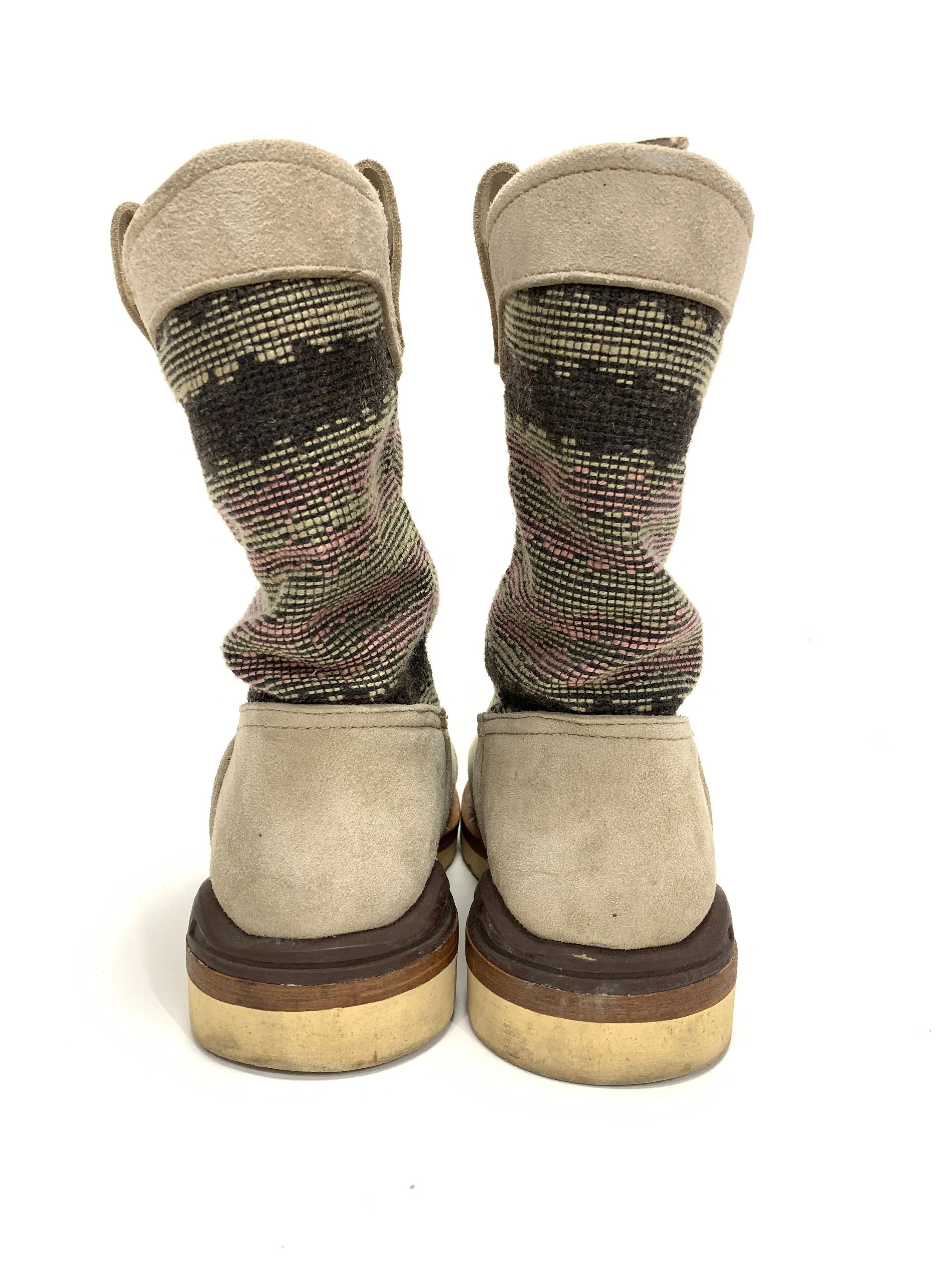 [W7] Visvim 11SS Wabanaki Boots Folk Blanket Sand