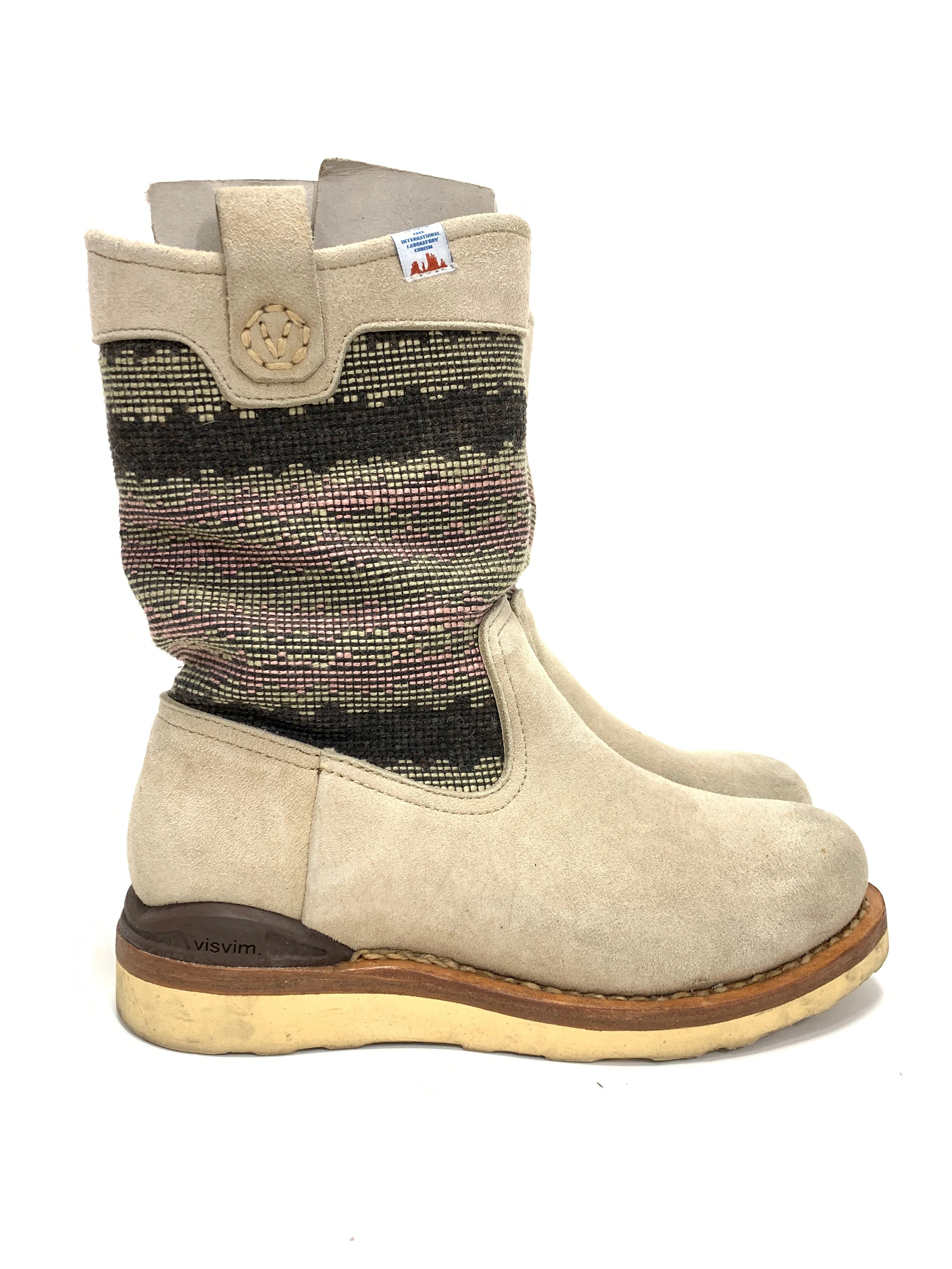 [W7] Visvim 11SS Wabanaki Boots Folk Blanket Sand