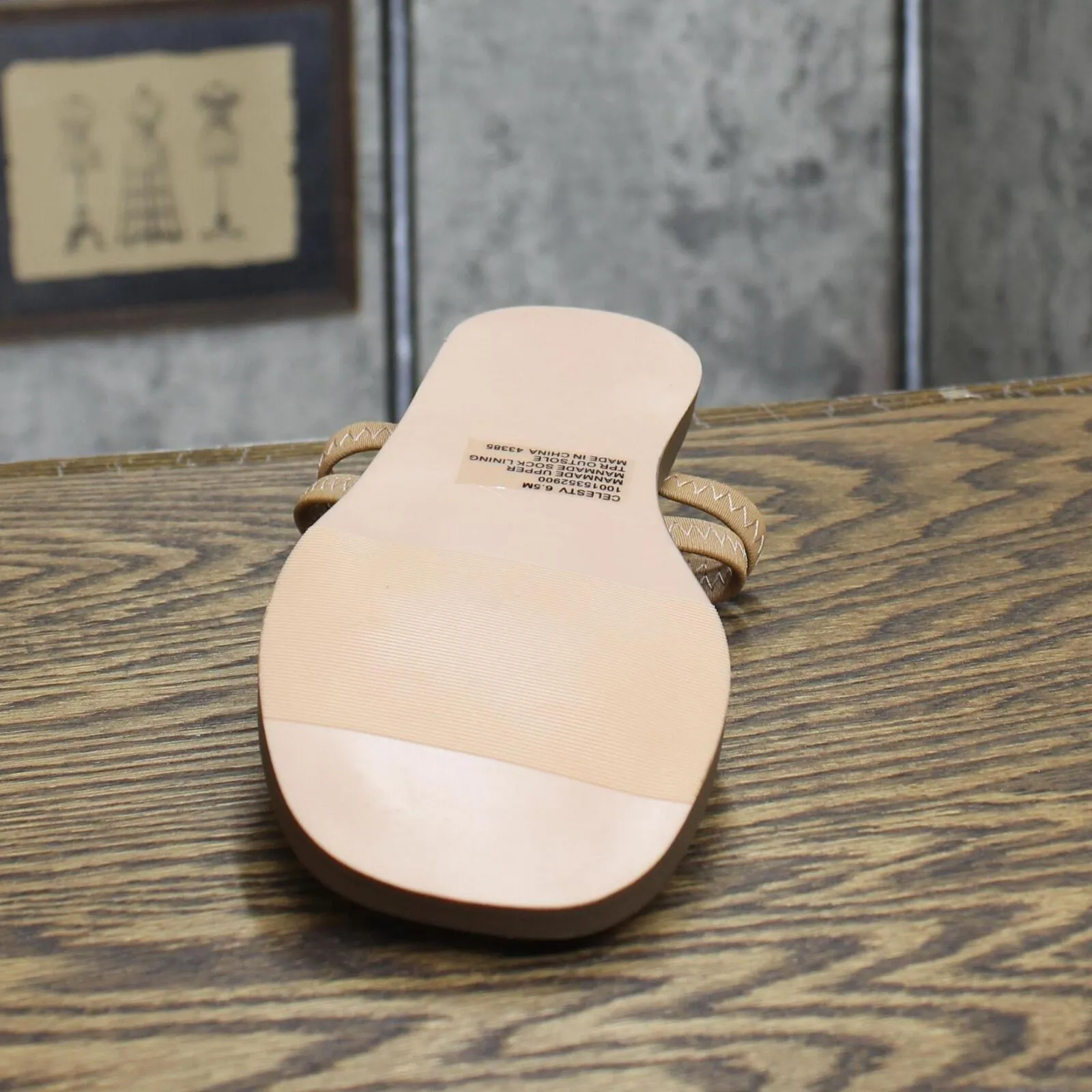Wild Pair Celeste Sandals Amputee Replacement Left Shoe Only Clear Vinyl 6.5M