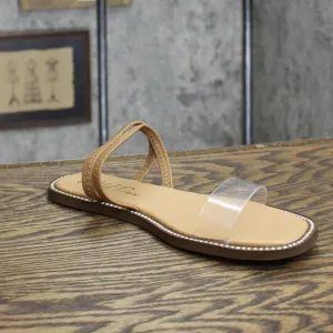 Wild Pair Celeste Sandals Amputee Replacement Left Shoe Only Clear Vinyl 6.5M