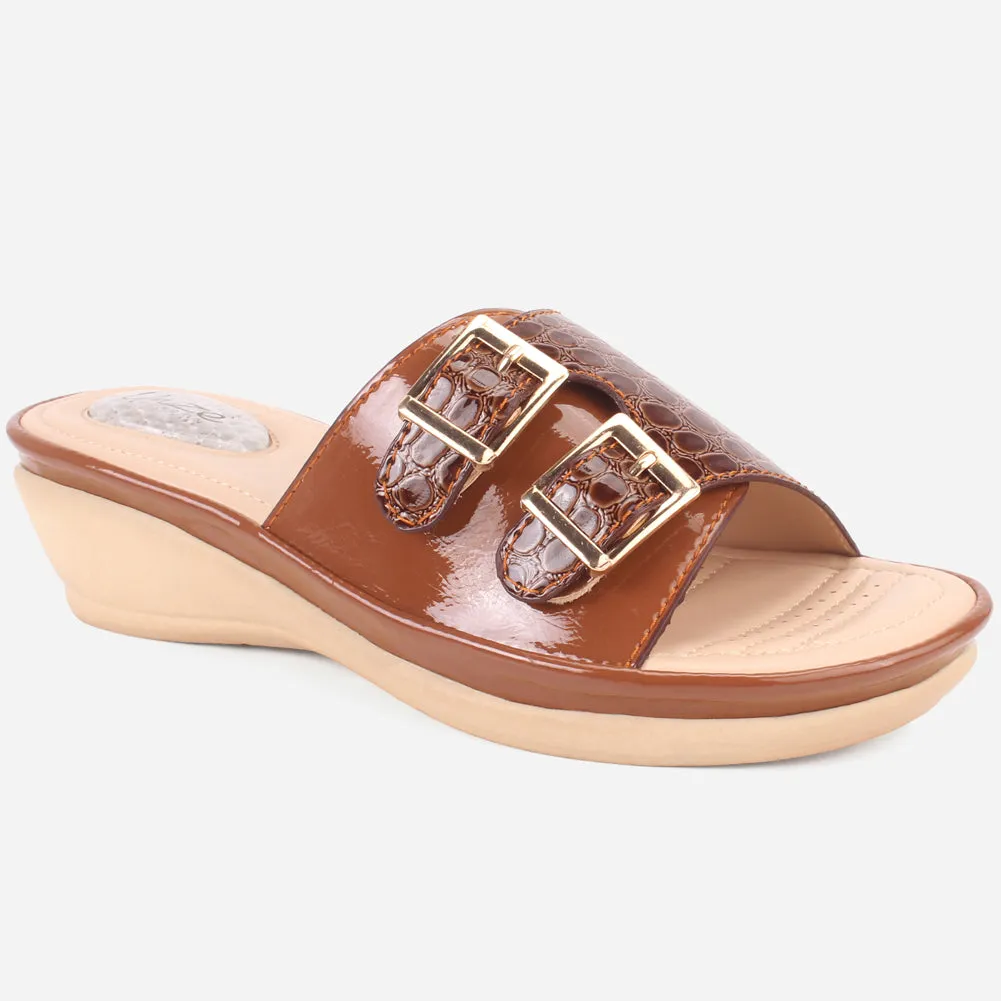 Women "HAZEL" Comfort Open Toe Slippers