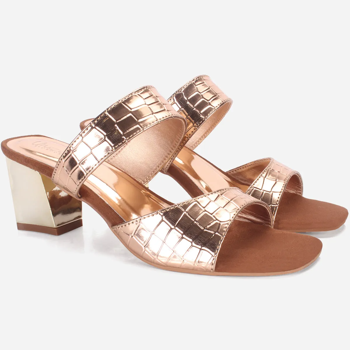 Women "ROWAN" Fancy Block Heel Sandals
