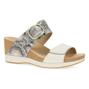 Women's Dansko Shannon 10001640300 Color:  Snake/Ivory Leather