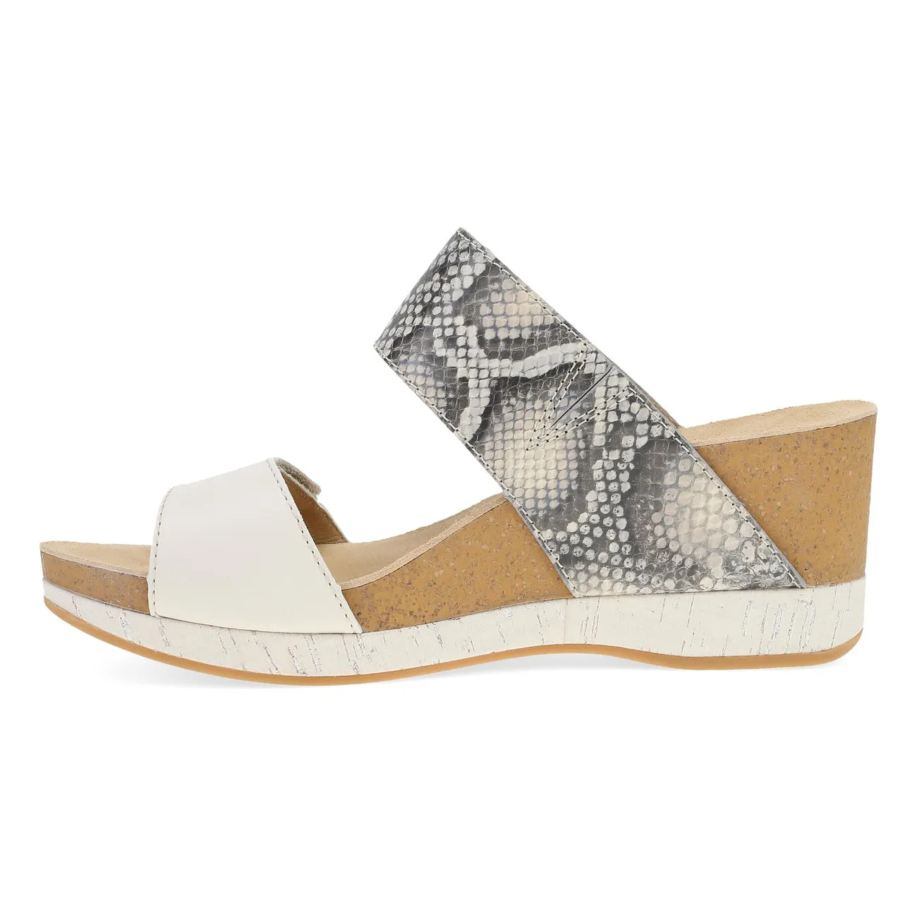 Women's Dansko Shannon 10001640300 Color:  Snake/Ivory Leather