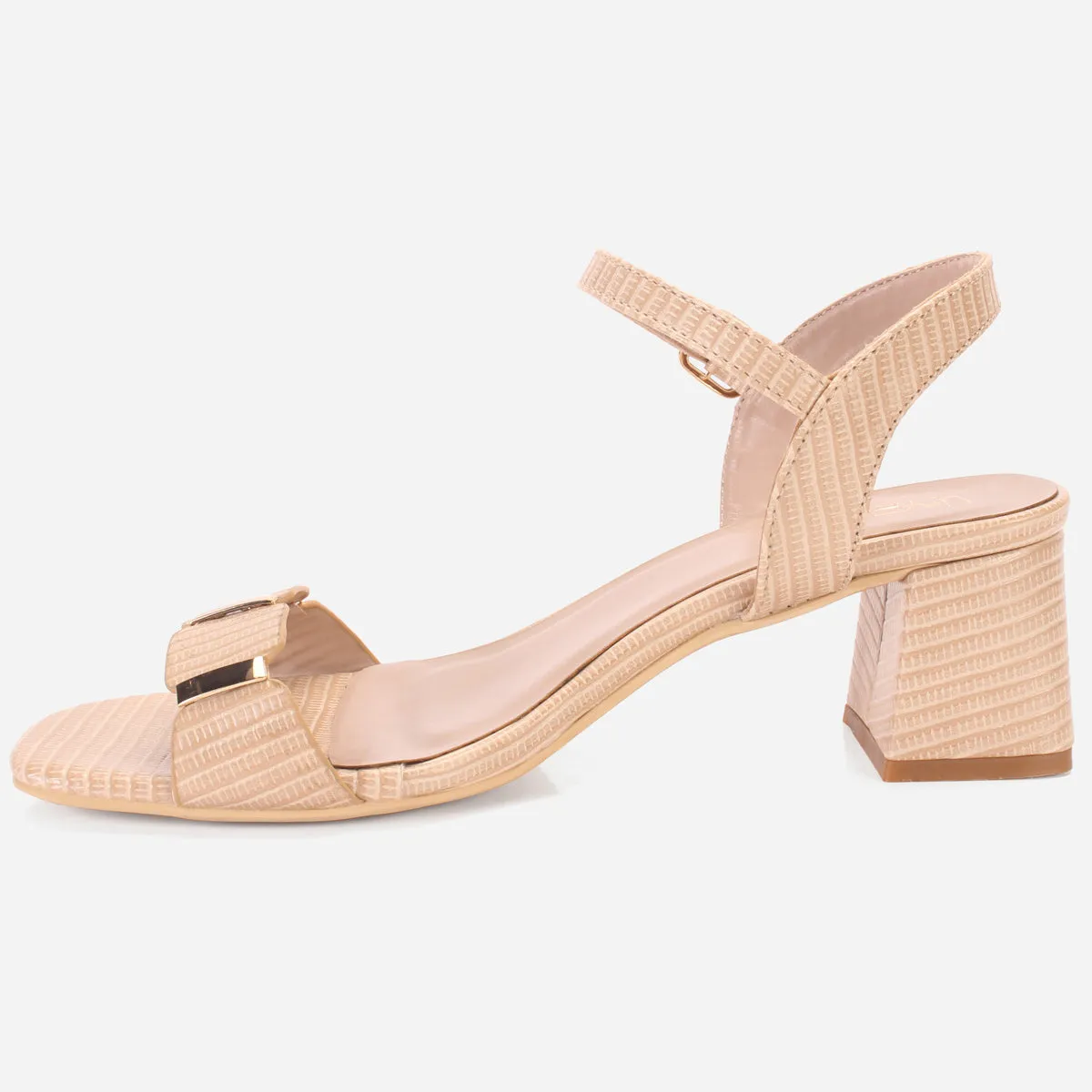 Womens "ZURIA" Ankle Strap Block Heeled Sandals