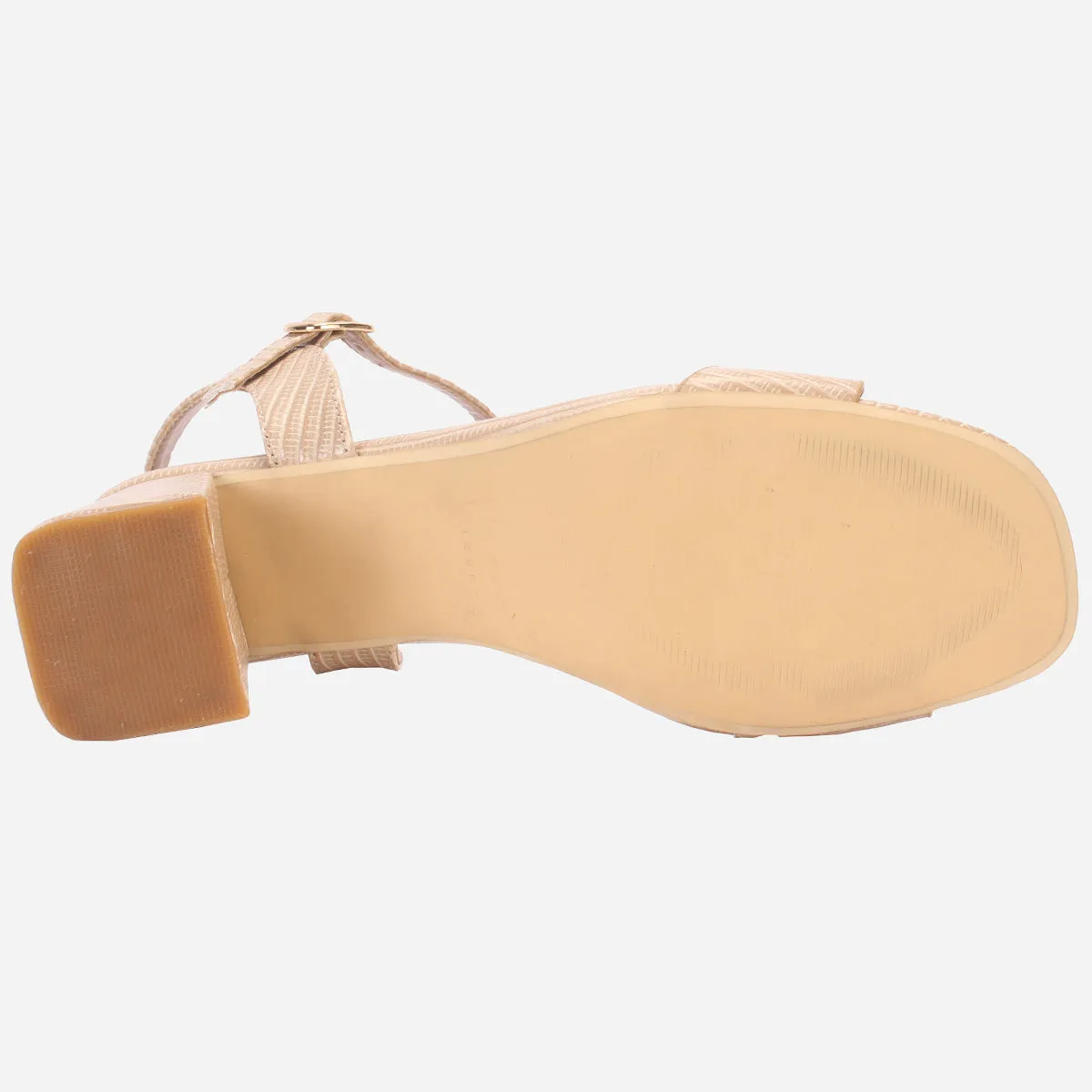 Womens "ZURIA" Ankle Strap Block Heeled Sandals