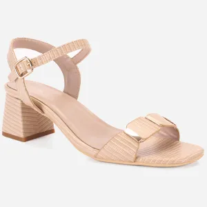 Womens "ZURIA" Ankle Strap Block Heeled Sandals
