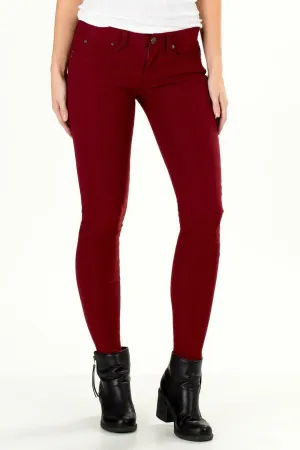 YMI WannaBettaButt | Missy Hyper Twill Skinny Jester Red