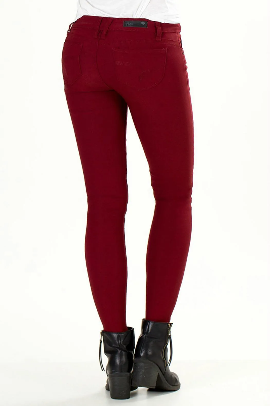 YMI WannaBettaButt | Missy Hyper Twill Skinny Jester Red
